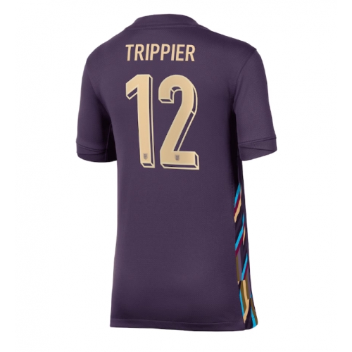 Inghilterra Kieran Trippier #12 Maglia Gara Trasferta Repliche Europei 2024 Donna Inghilterra Kieran Trippier #12 Maglia Gara Trasferta Repliche Europei 2024 Donna